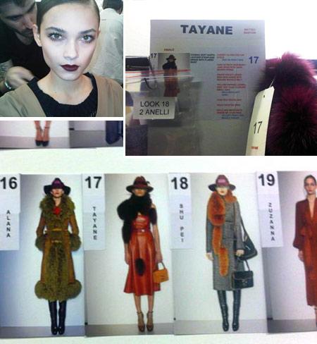 Temos um clique direto do backstage da Gucci, glamurette! clique aqui