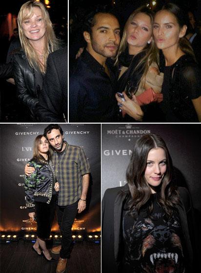 Ontem teve festa da Givenchy em Paris. Com direito à Kate Moss e até a alguns brasileiros!