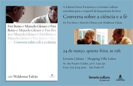 Frei Betto e Marcelo Gleiser discutem religião e ciência em novo livro