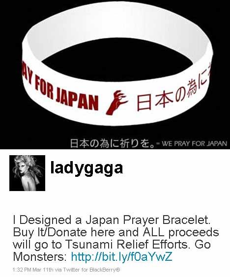 E @Ladygaga quer ajudar o Japão. Sabe como?