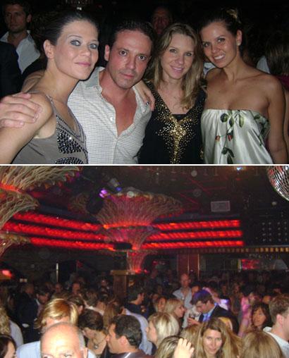 Uma turma de brasileiros invadiu a Caves du Roy este fim de semana em St.Tropez. Chaaaaato, hein?!