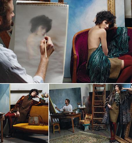 Pela terceira vez Anja Rubik posa para a Fendi. Liiiiiiinda