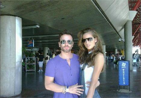 Matheus Mazzafera encontrou Izabel Goulart, e olha que fofos!