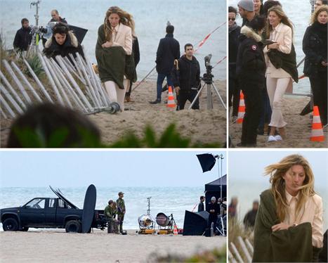 Flagraram a Gisele Bündchen fotografado a campanha de verão 2012 da Givenchy…