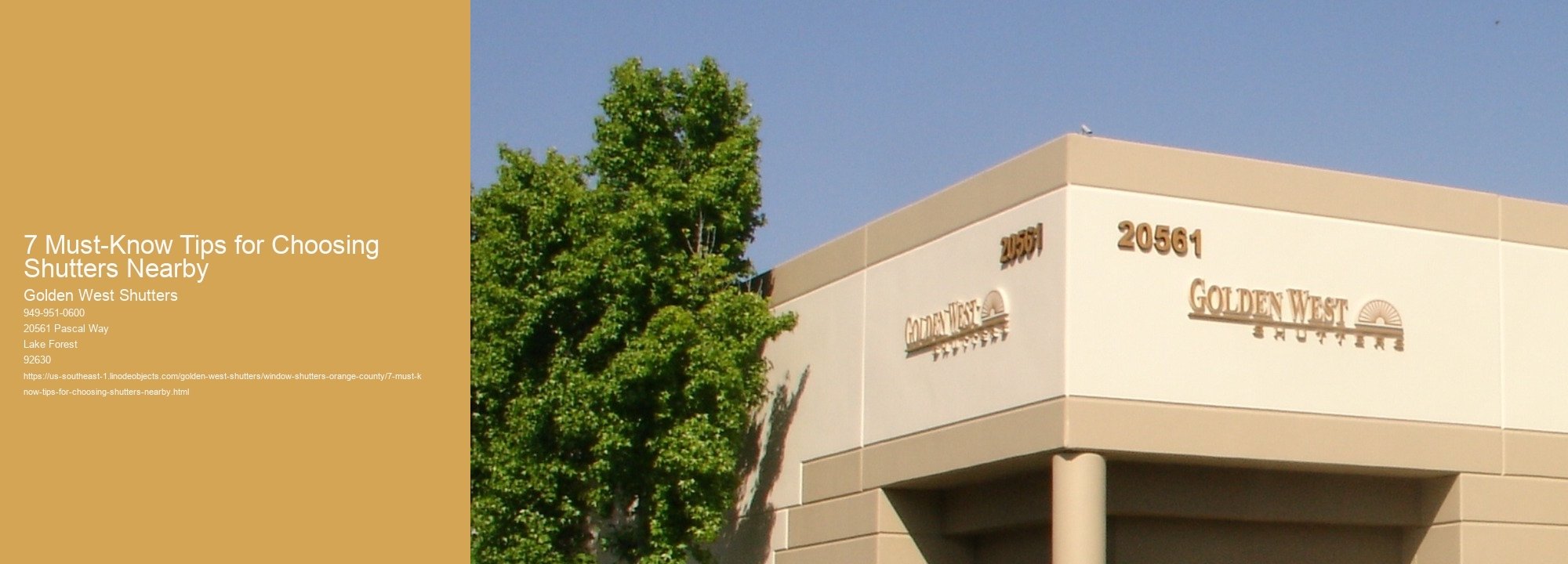 7 Must-Know Tips for Choosing Shutters Nearby