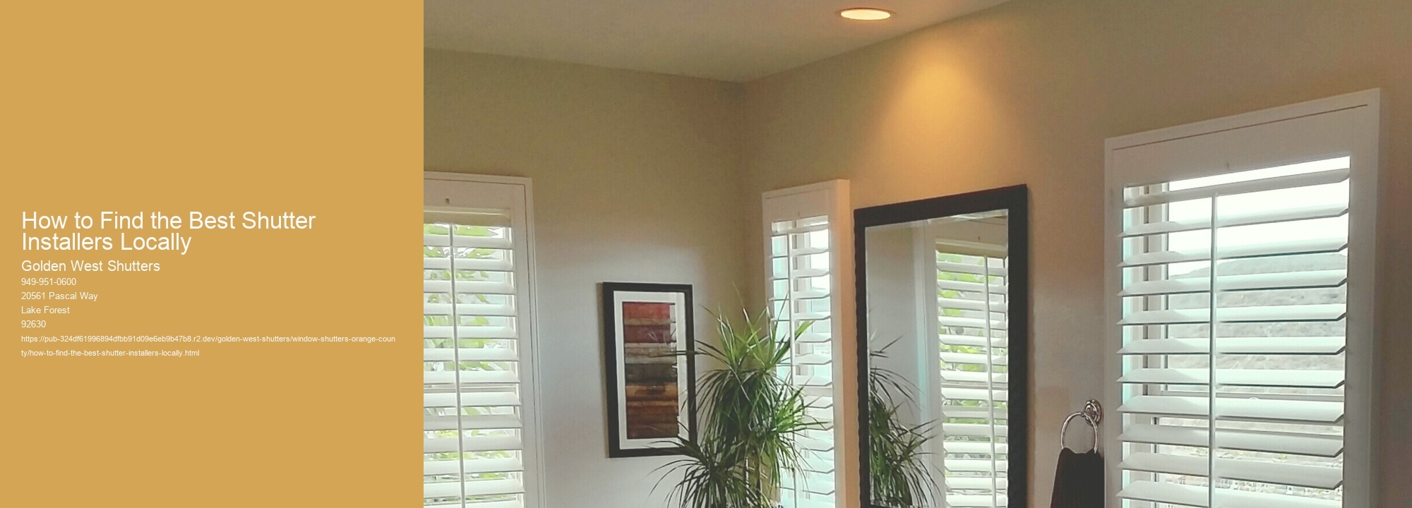 How to Find the Best Shutter Installers Locally