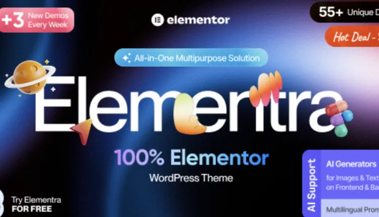 Elementra - 100% Elementor WordPress Theme