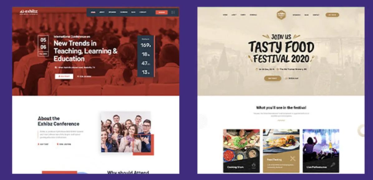 Exhibz - Conference Event WordPress Theme Proven 2 Exhibz