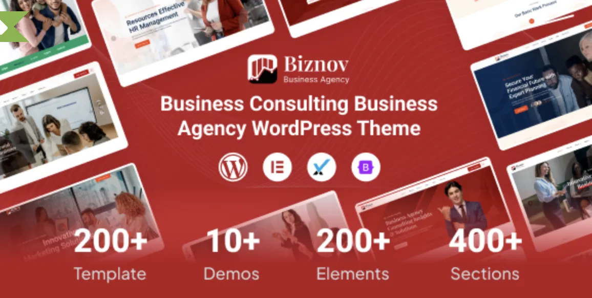 Biznov – Business Consulting Elementor WordPress Theme Proven 2 Biznov