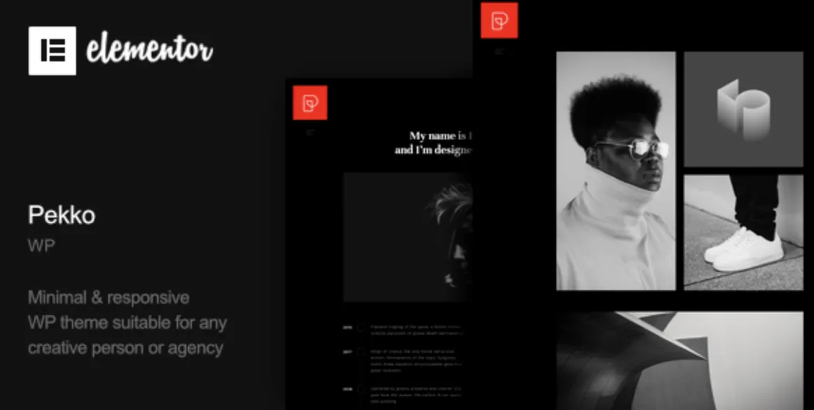 Pekko – Minimal Dark WordPress Theme Proven 2 Pekko