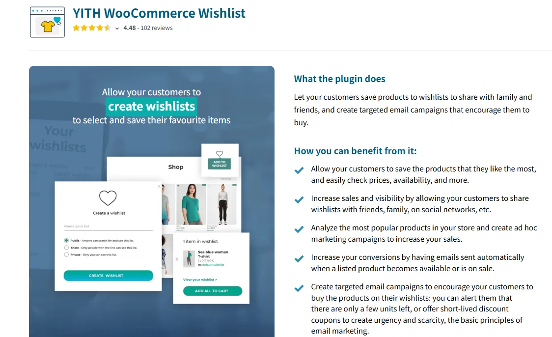 YITH WooCommerce Wishlist