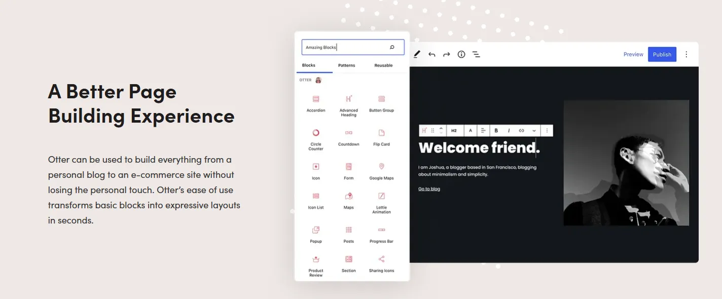 Otter Blocks – Gutenberg Blocks, Page Builder for Gutenberg Editor & FSE – WP Plugin Proven 2 Otter Blocks