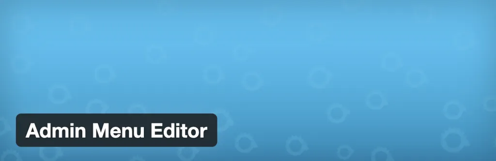 Admin Menu Editor
