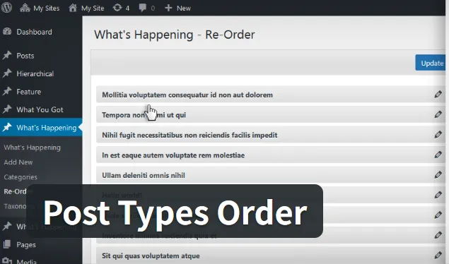 Post Types Order