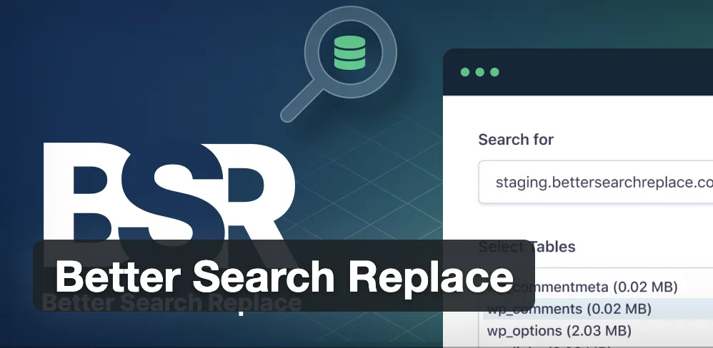 Better Search Replace