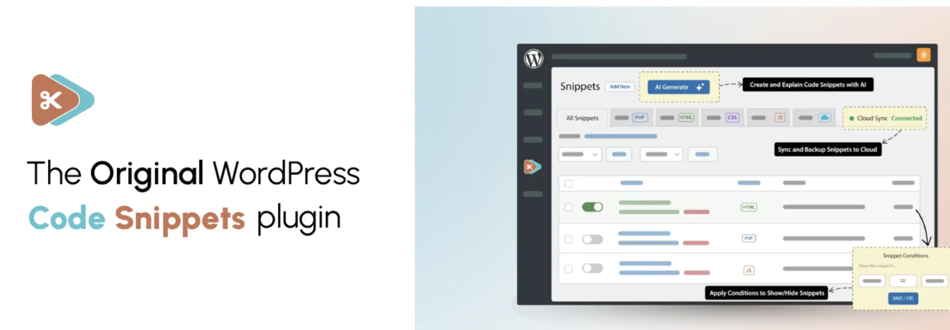 Code Snippets – WordPress plugin Proven 2 Code Snippets