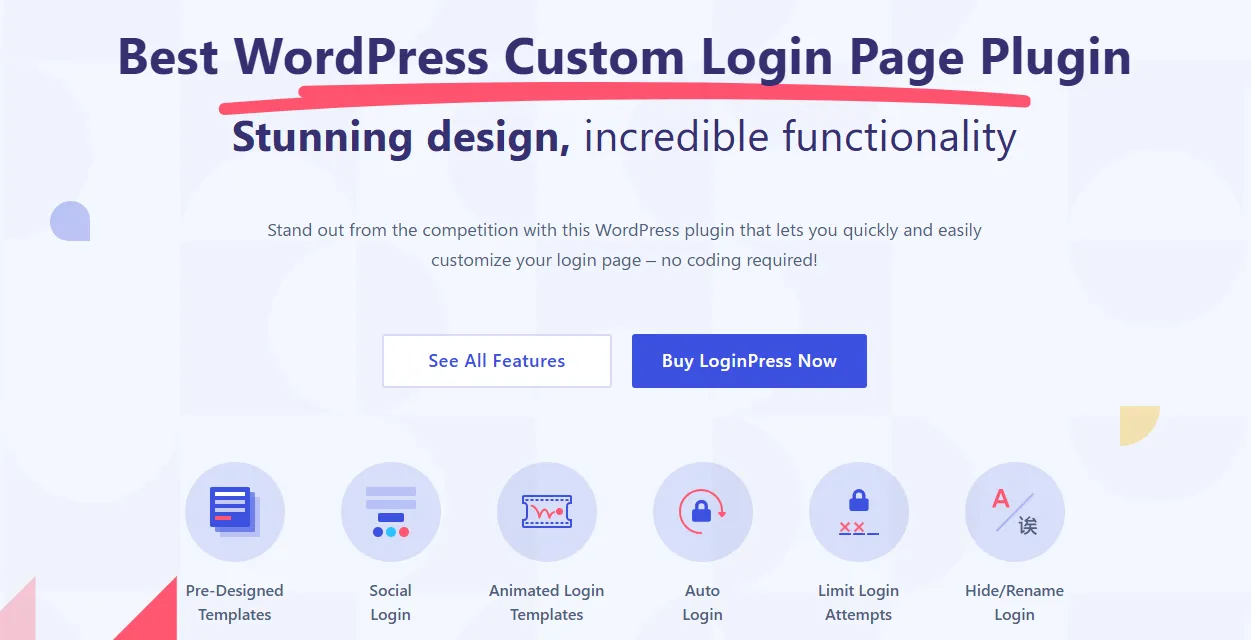 LoginPress | wp-login Custom Login Page Customizer – WordPress plugin Proven 2 LoginPress
