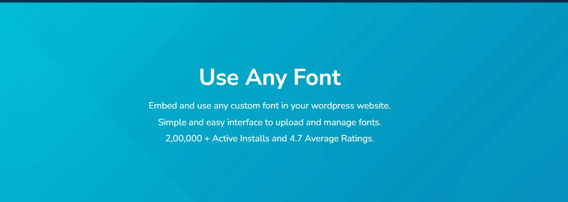 Use Any Font