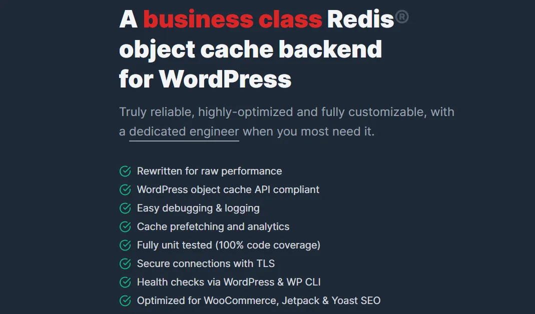 Redis Object Cache