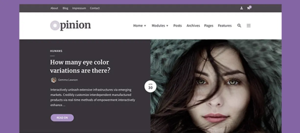 Opinion - Magazine WordPress Theme Proven 2 Opinion