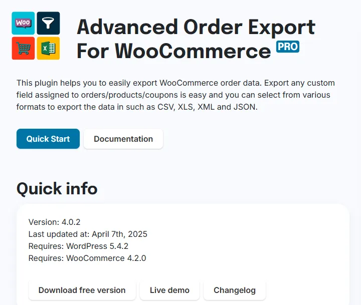 Advanced Order Export