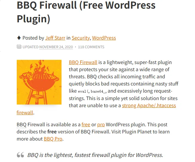 BBQ Firewall
