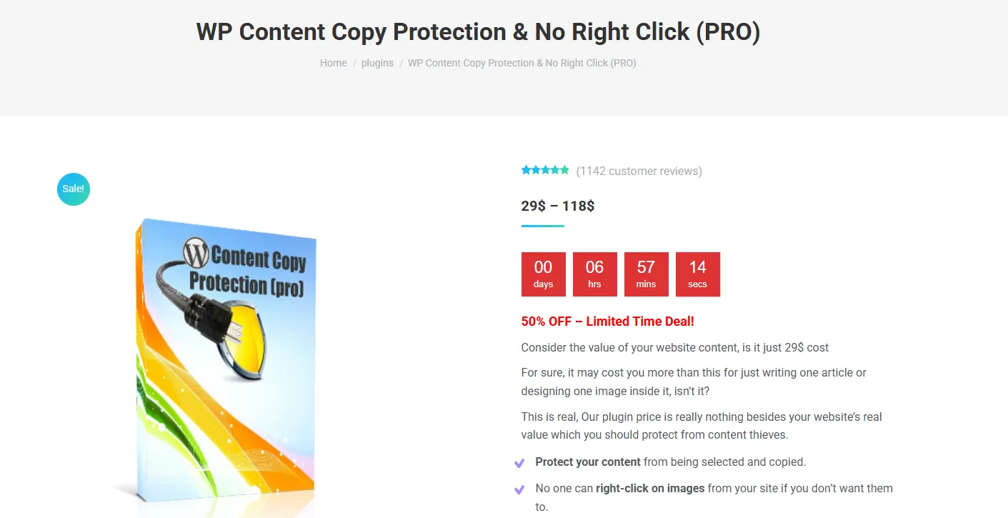 WP Content Copy Protection