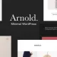 Arnold Pro – Minimal Portfolio WordPress Theme