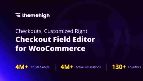 Checkout Field Editor