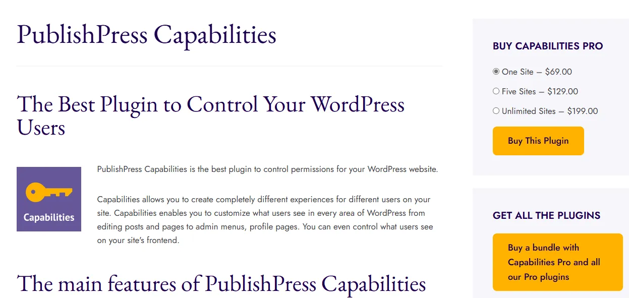 PublishPress Capabilities Pro