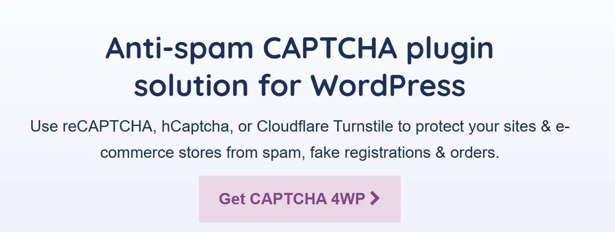 CAPTCHA 4WP Pro