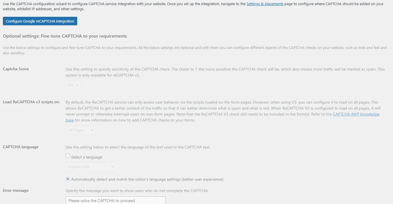 CAPTCHA 4WP Pro