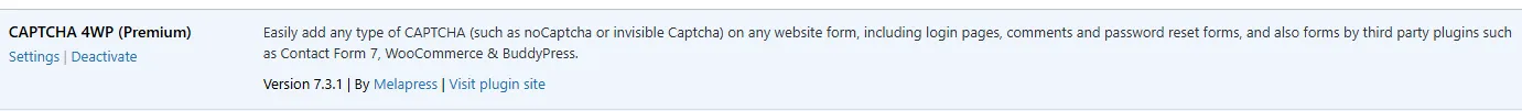 CAPTCHA 4WP Pro