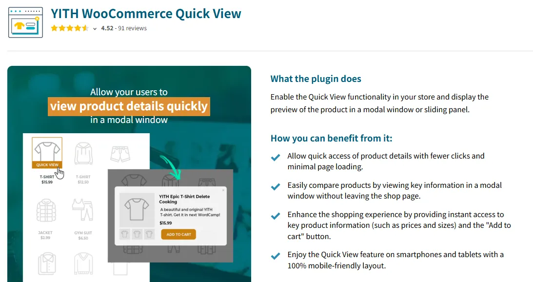 YITH WooCommerce Quick View Pro