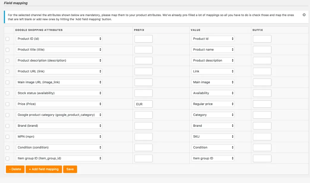 Product Feed PRO