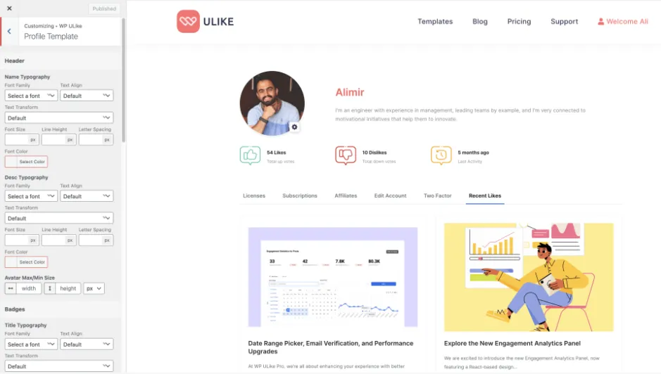 WP ULike Pro