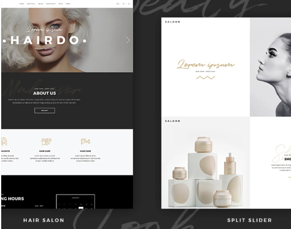 Curly Pro – A Stylish WordPress Theme for Hairdressers and Hair Salons 6 Curly Pro