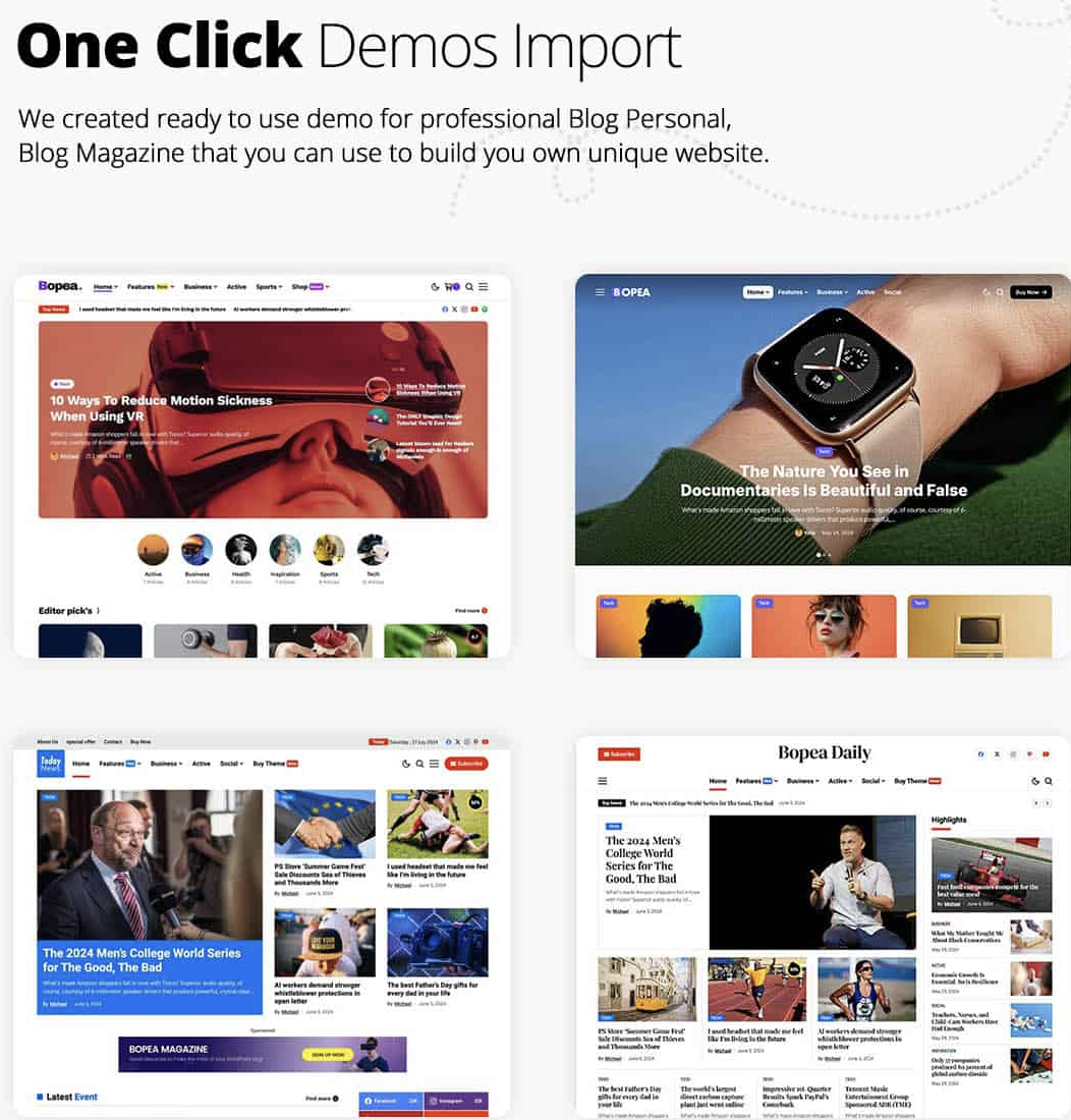 Bopea Pro - Newspaper & Magazine WordPress Theme 6 Bopea Pro