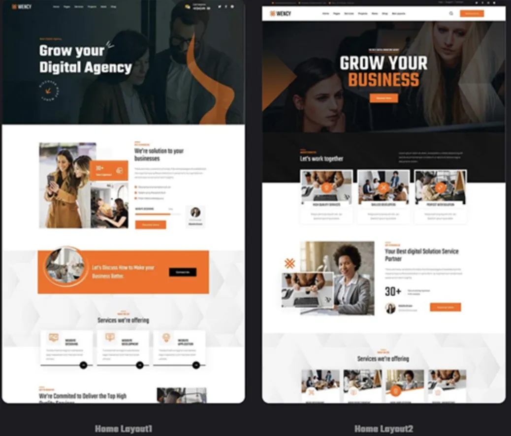 Wency Pro – Digital Agency WordPress Theme 6 Wency Pro