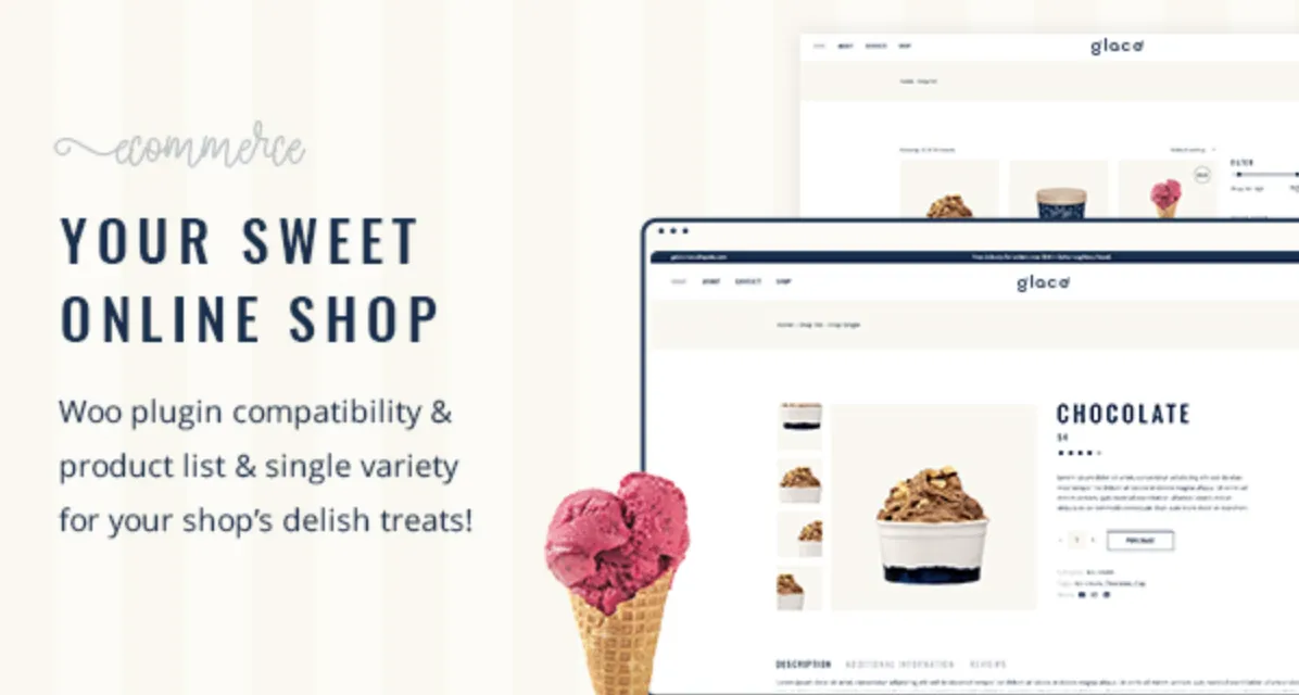 Glacé Pro – Ice Cream & Sweet Shop WordPress Theme 6 Glacé Pro