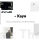 Kayo Pro – Clean and Simple Music WordPress Theme