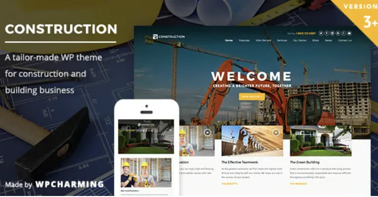 Construction WordPress Theme Pro