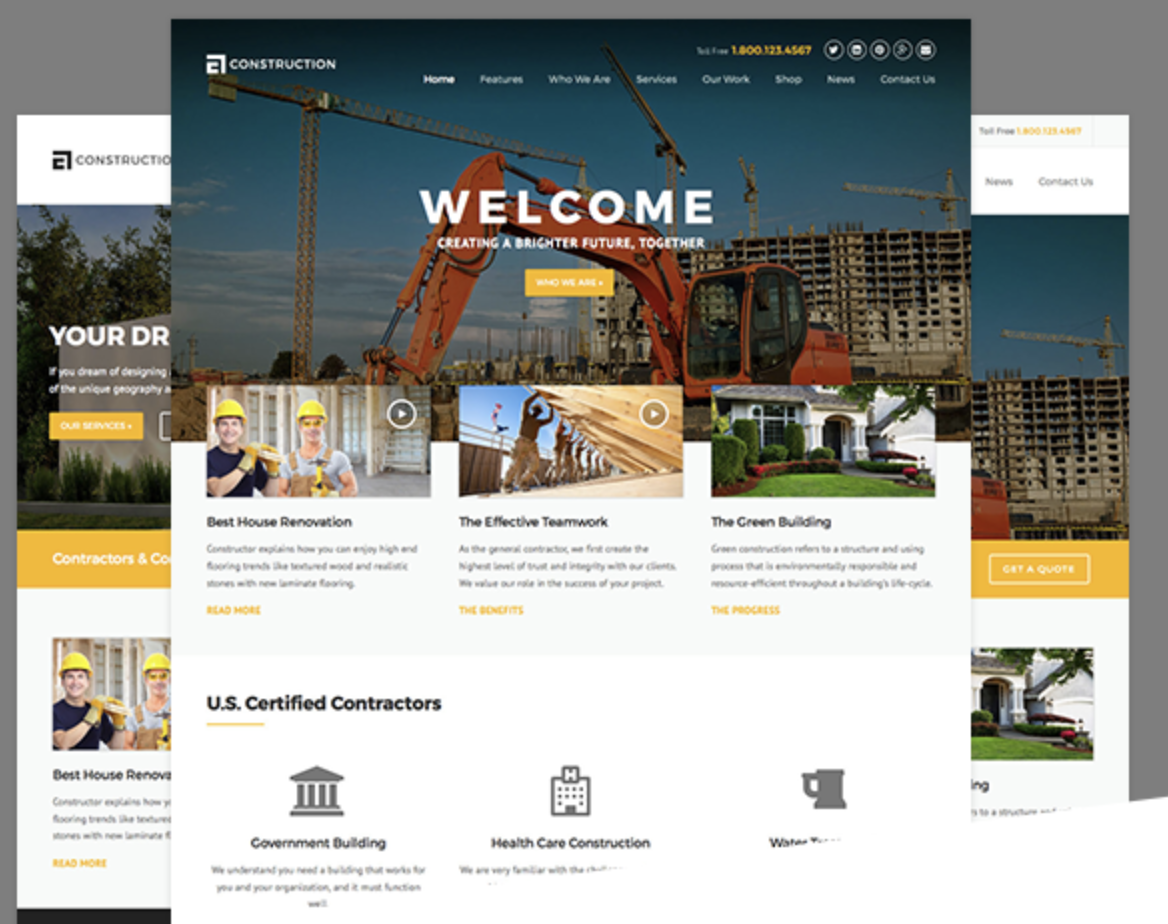 Construction WordPress Theme Pro
