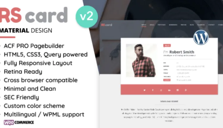 Resume & CV WordPress Theme Pro