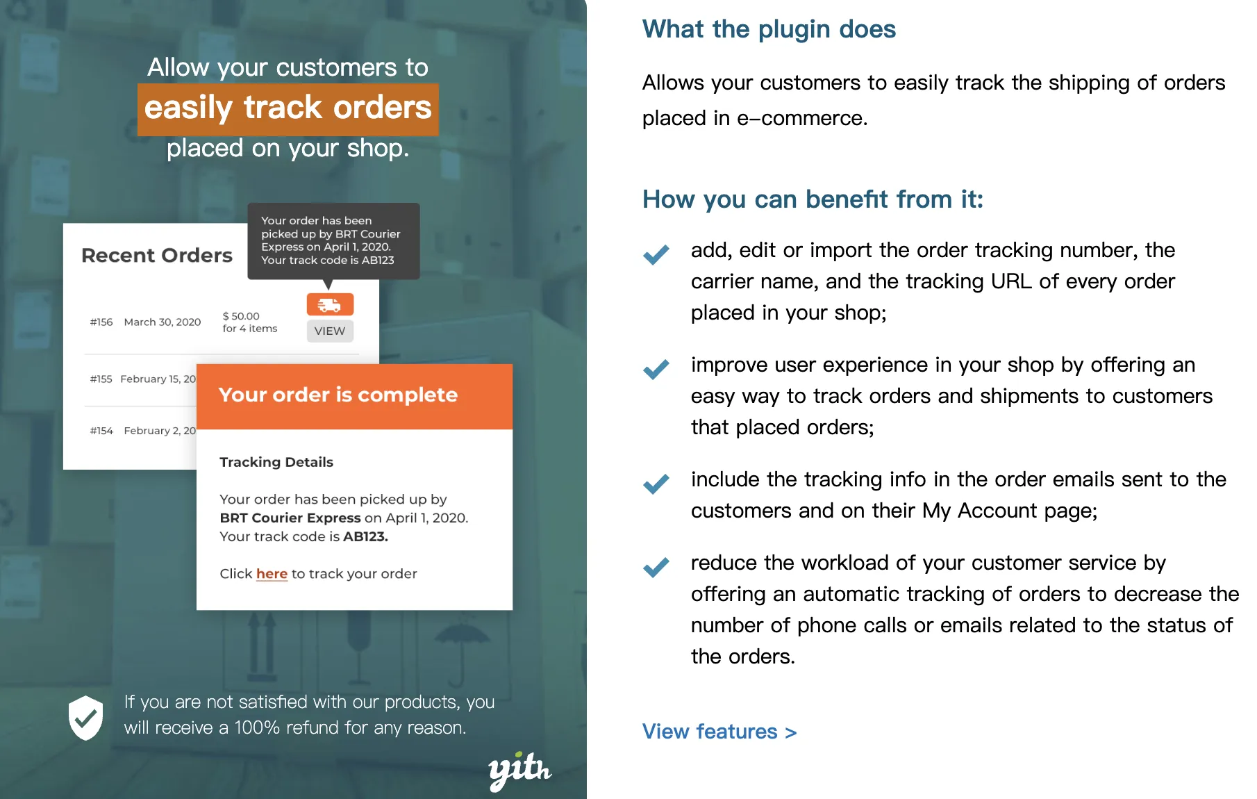 YITH WooCommerce Order & Shipment Tracking Pro