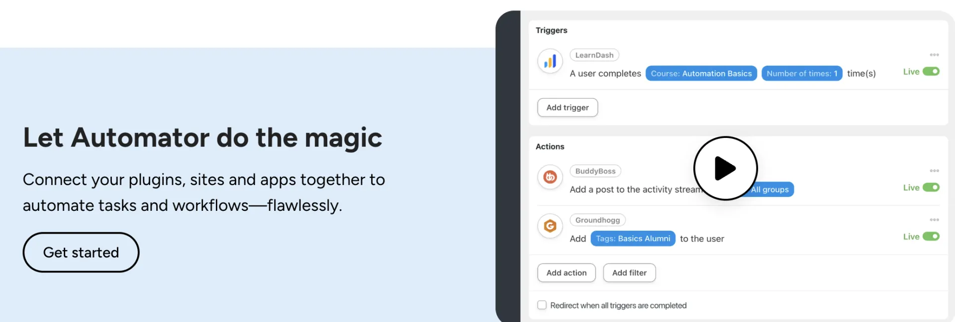 Uncanny Automator - Automate your WordPress site and apps