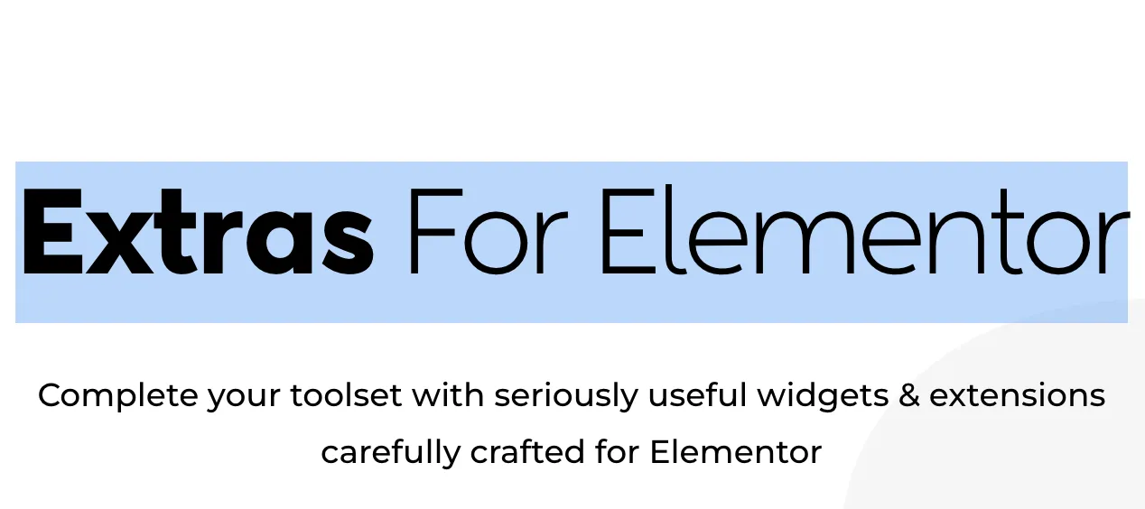 NAMOGO - Extras For Elementor