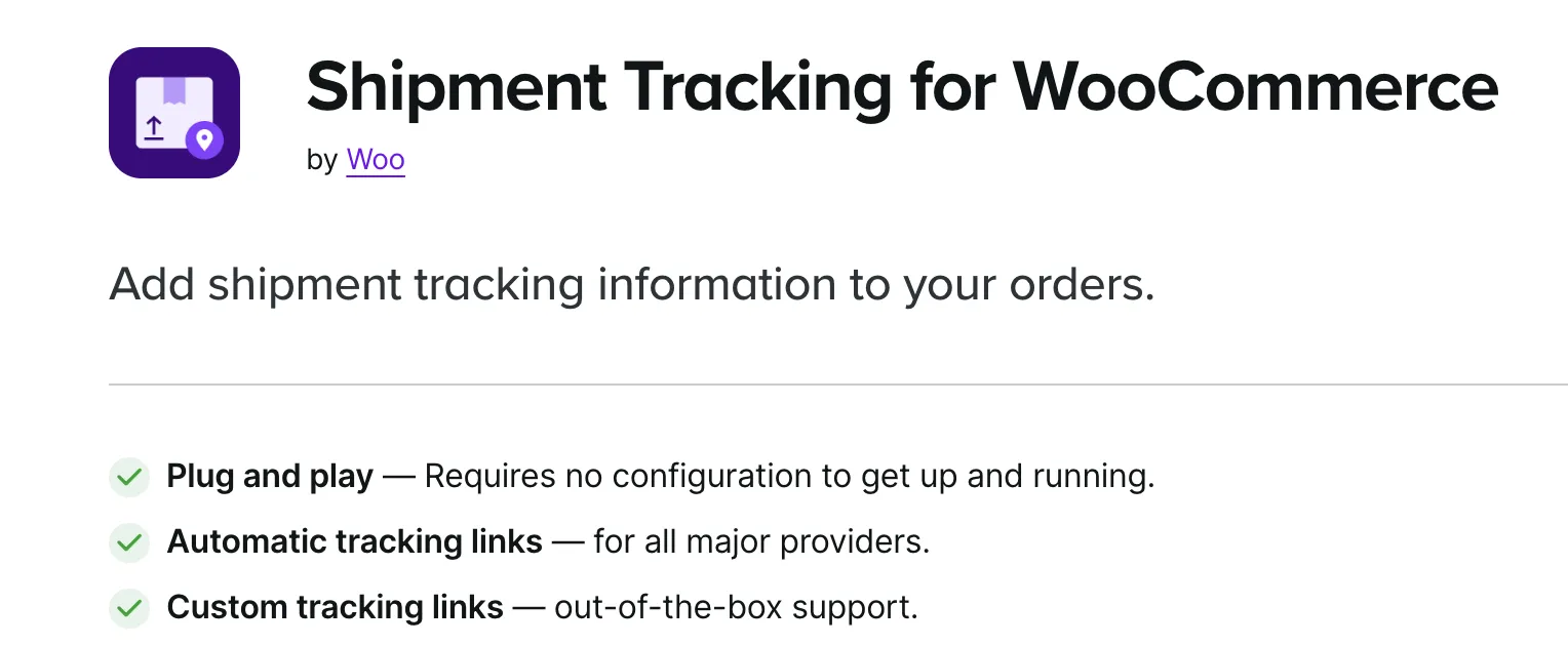 Shipment Tracking for WooCommerce
