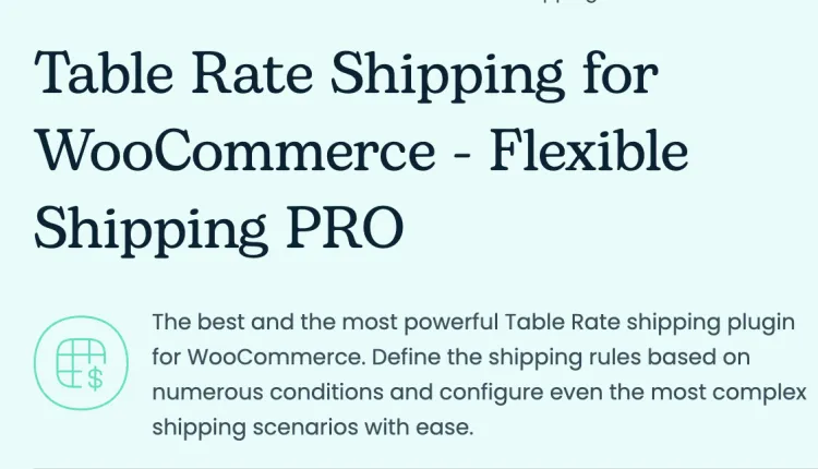 Flexible Shipping Pro