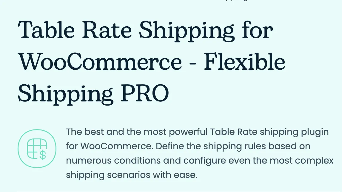Flexible Shipping Pro
